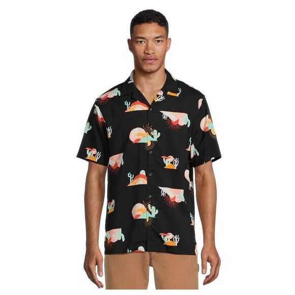 Mens No Boundaries Southwestern Sunset Button Down Casual Shirt - Sz XL - Picture 1 of 4